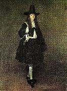 Gerard Ter Borch man in black, c USA oil painting artist